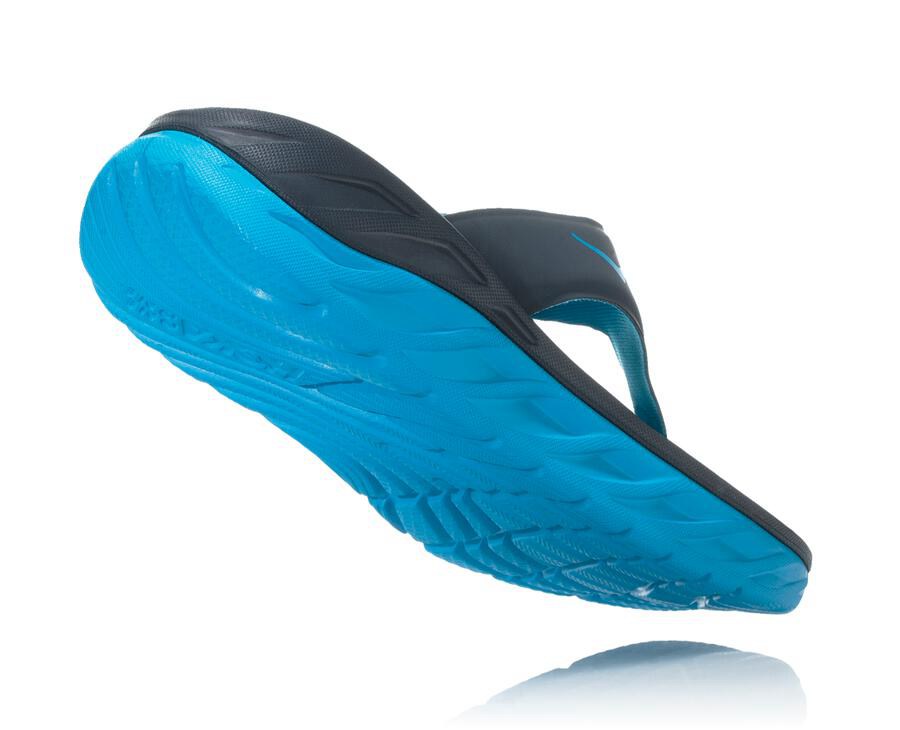 Hoka One One Sandalet Kadın Lacivert - Ora Recovery Flip - LE5847239